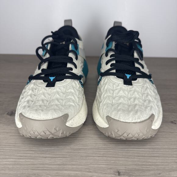 New Under Armour Project Rock 6 Training Shoes Men\'s Size 7.5 Tan Teal 3026534 main image 10